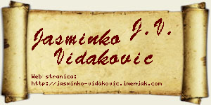 Jasminko Vidaković vizit kartica